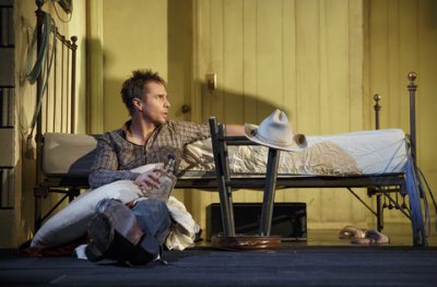 Sam Rockwell in a scene from Fool for Love (Photo credit: Joan Marcus) 